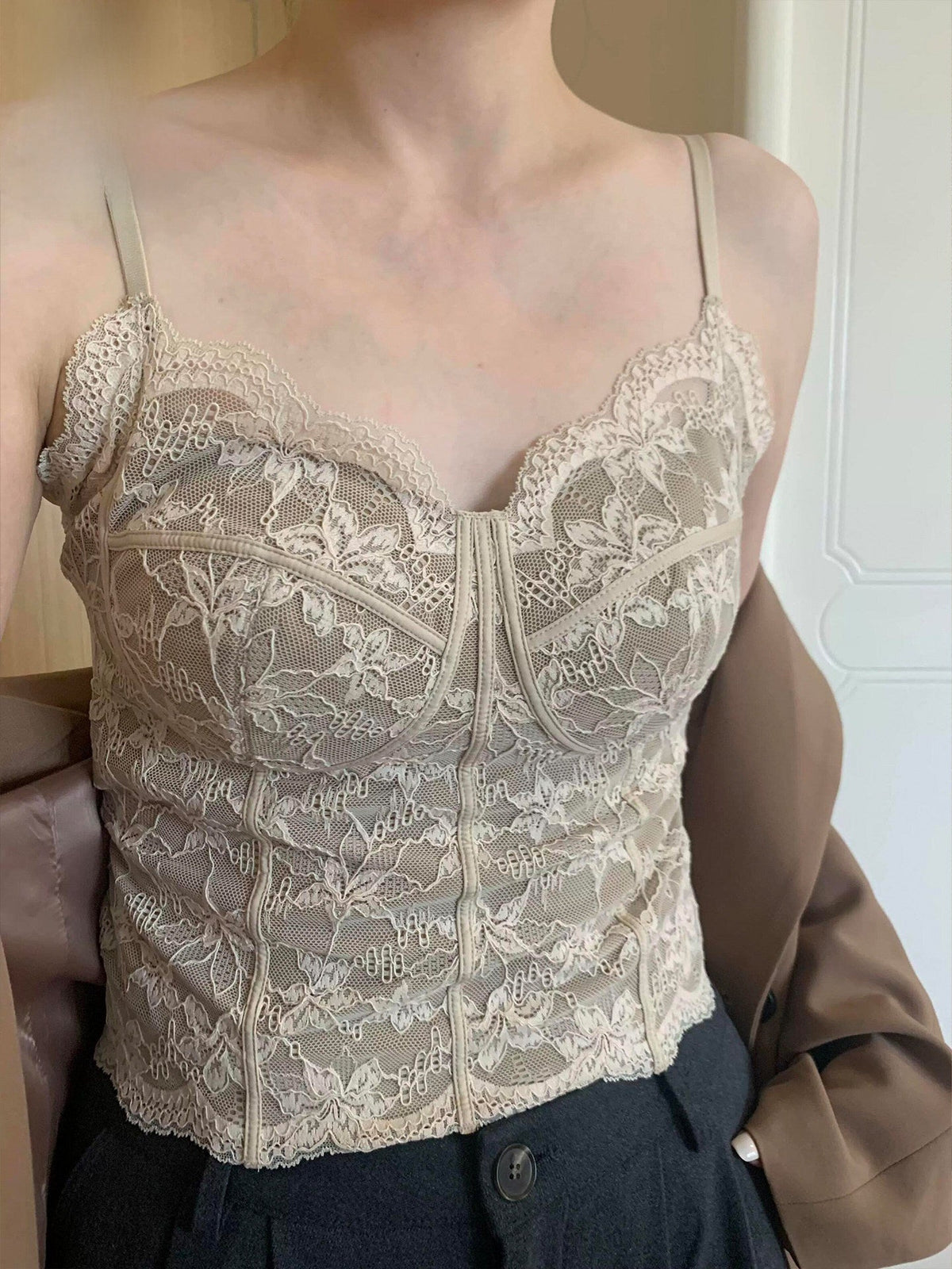 Formless™ French Lace Camisole with Chest Pads