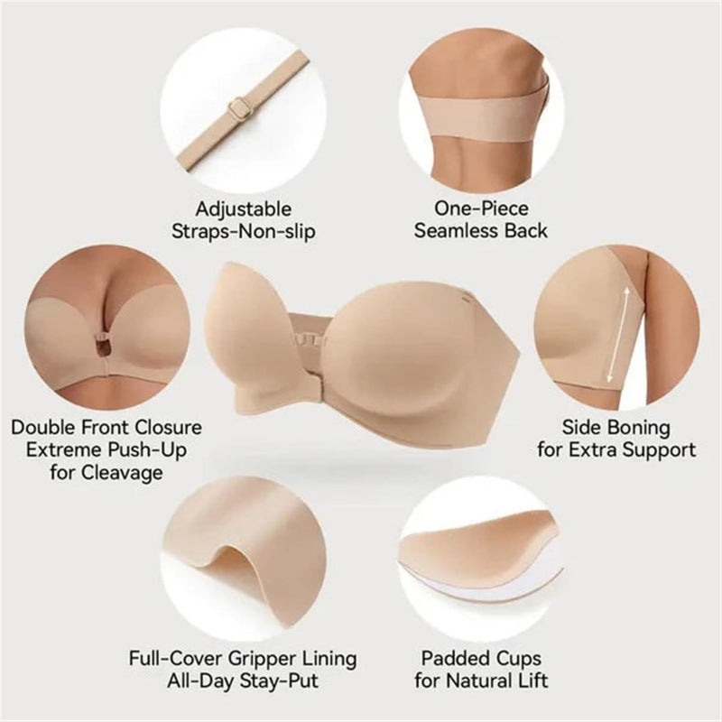 Formless™ Strapless front-closure bra