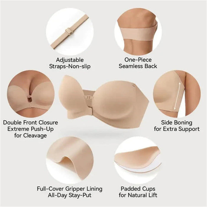 Formless™ Strapless front-closure bra