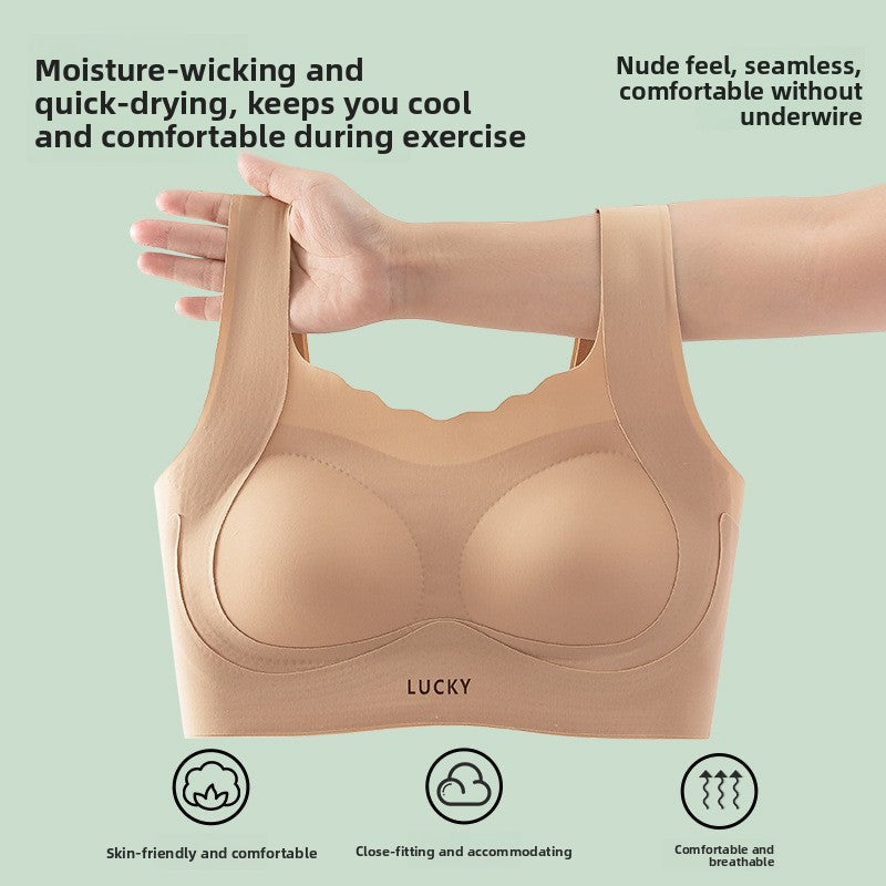 Formless™ Girls Seamless Sports Bra Vest for Ages 12-18 Breathable Shock-Proof Full Coverage Bra