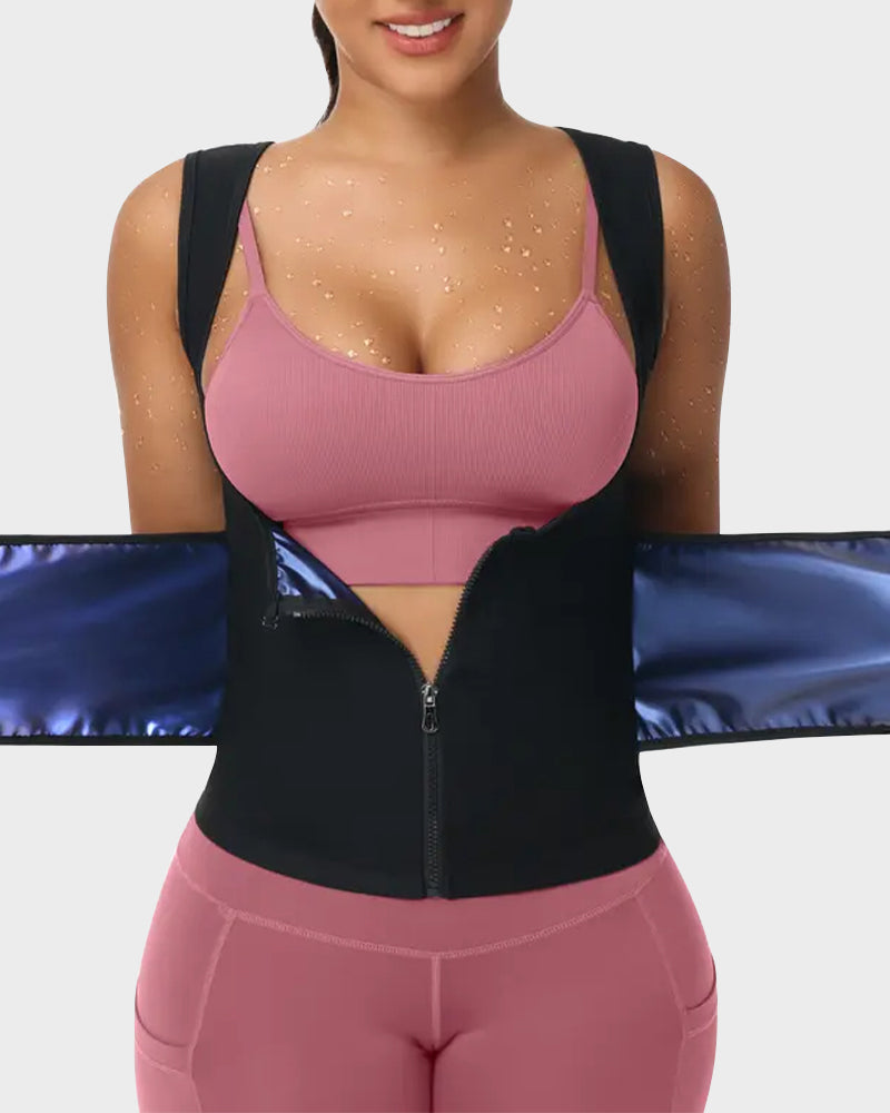 Adjustable Sauna Sweat Waist Trainer Tank Top