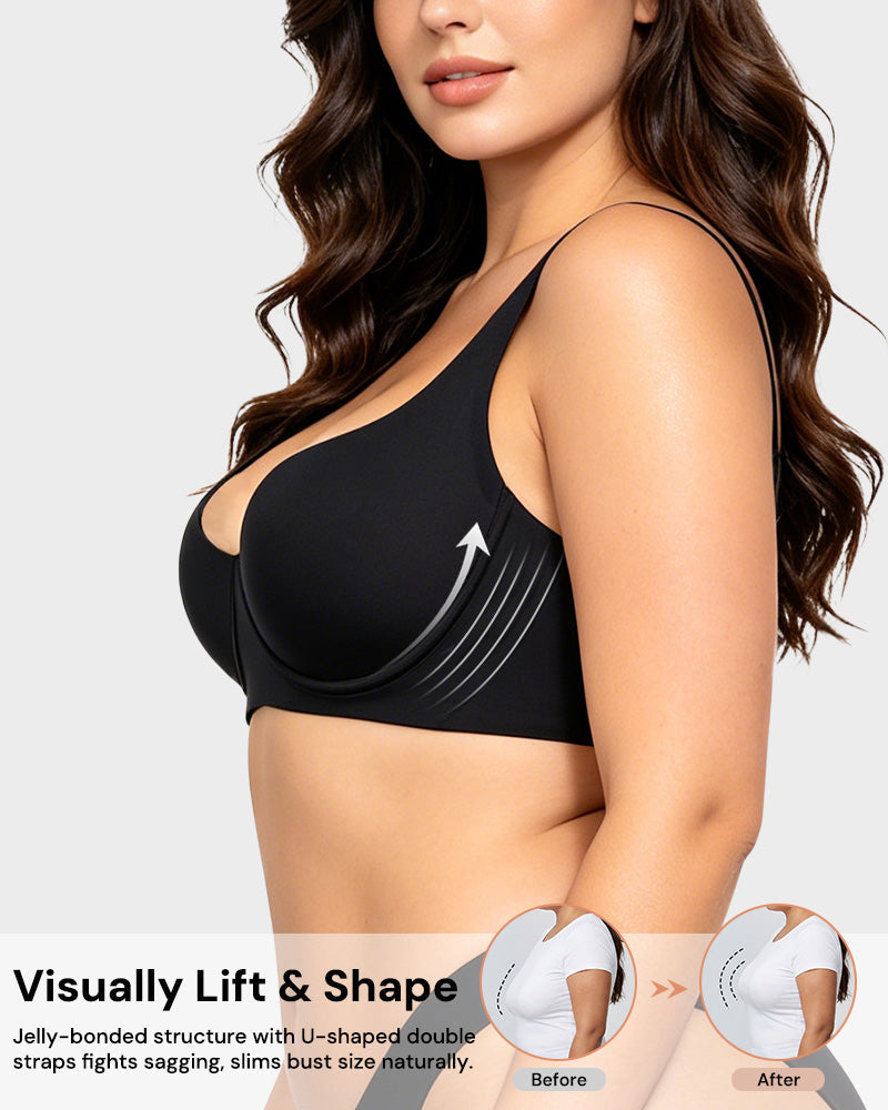 Bare-Edge™ Unlined Demi Bra with Jelly Gel
