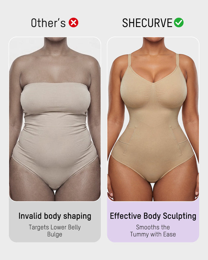 Deep V Camisole Bodysuit Shapewear