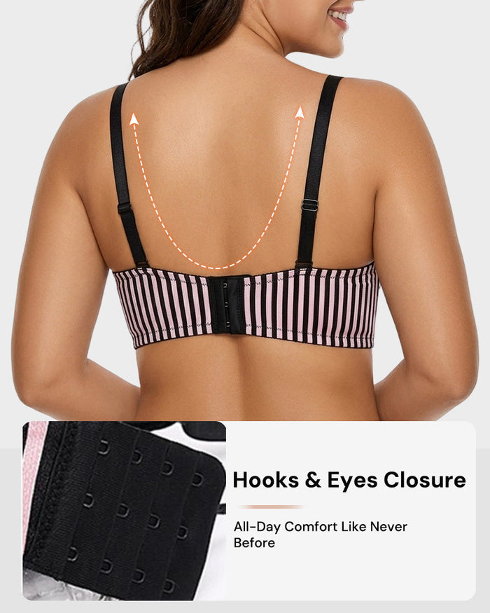 Instant Boost Lace-Up Padded Push Up Bra