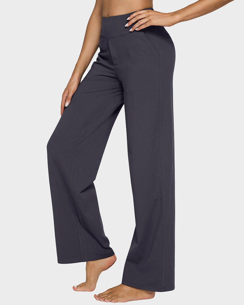 Loose High-Waist Business Wide-Leg Yoga Pants