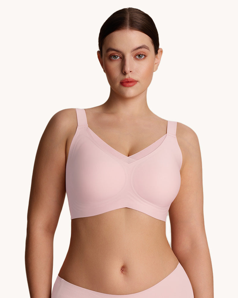 Womens Wireless Bras V Mesh Comfortable Bralette Supportive