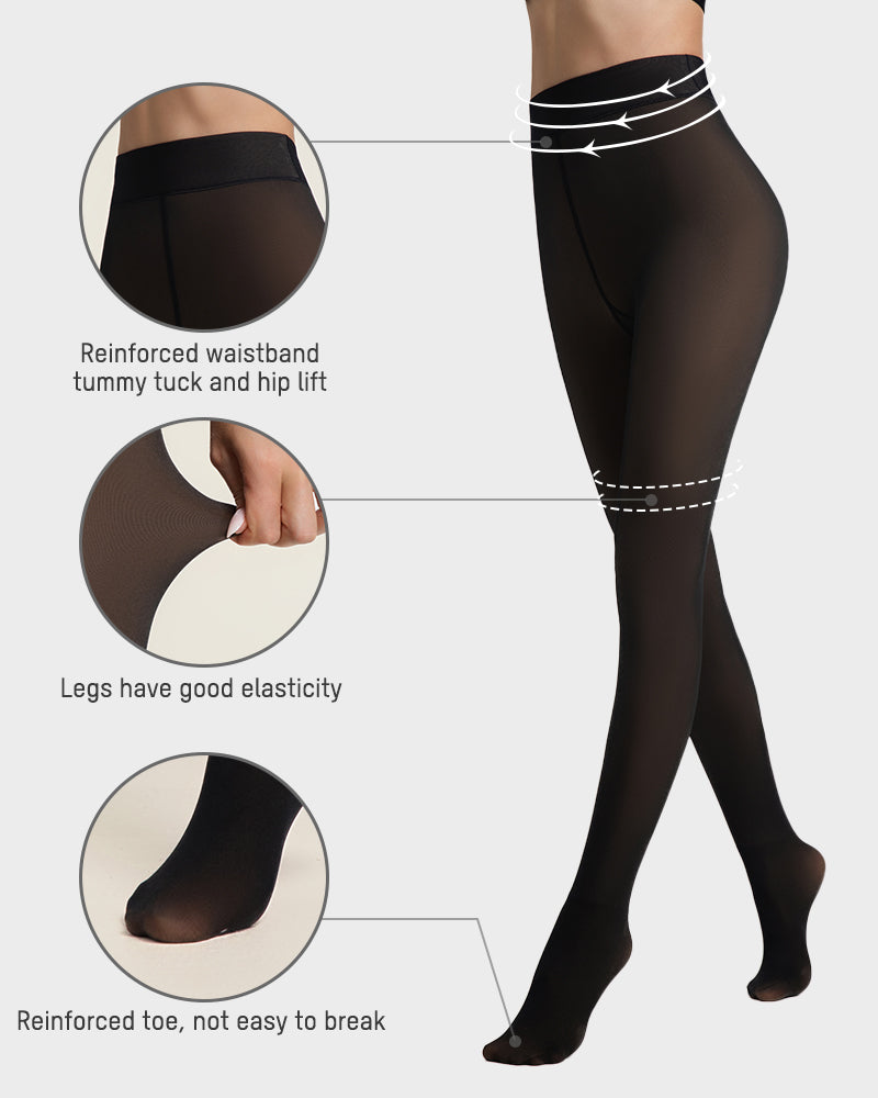 Translucent Fleece Lined Tights