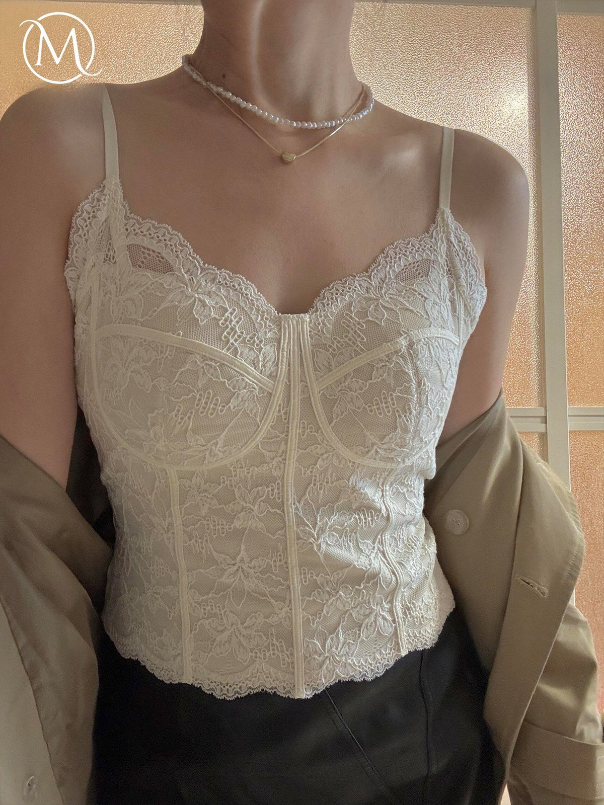 Formless™ French Lace Camisole with Chest Pads