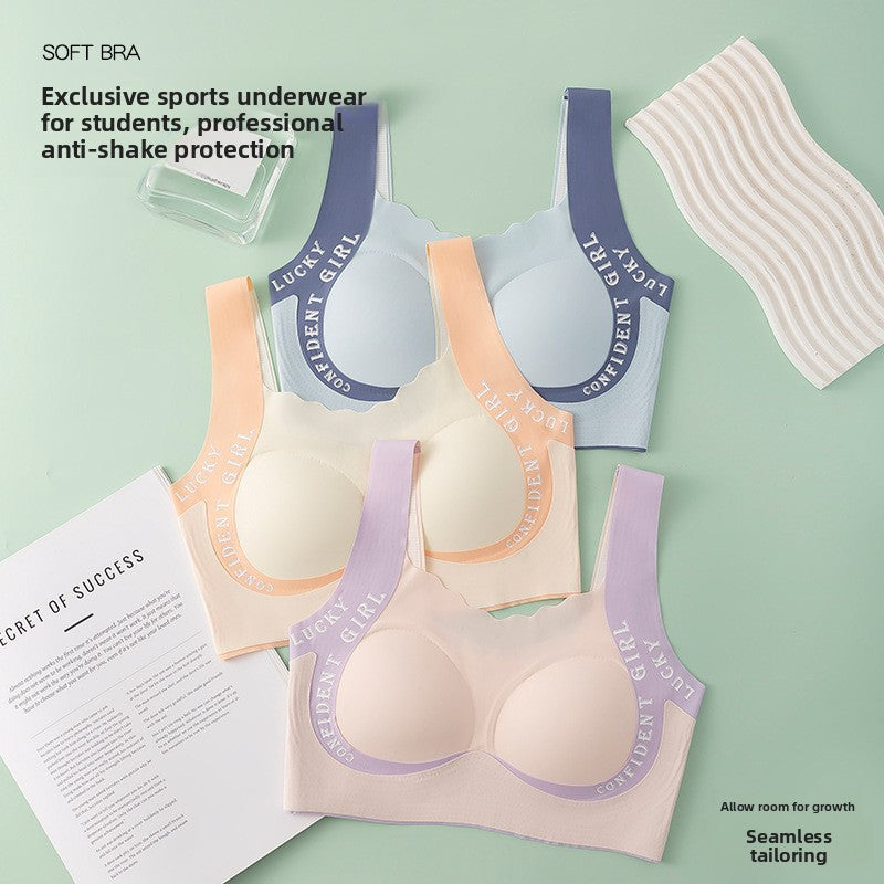Formless™ Girls Seamless Sports Bra Vest for Ages 12-18 Breathable Shock-Proof Full Coverage Bra